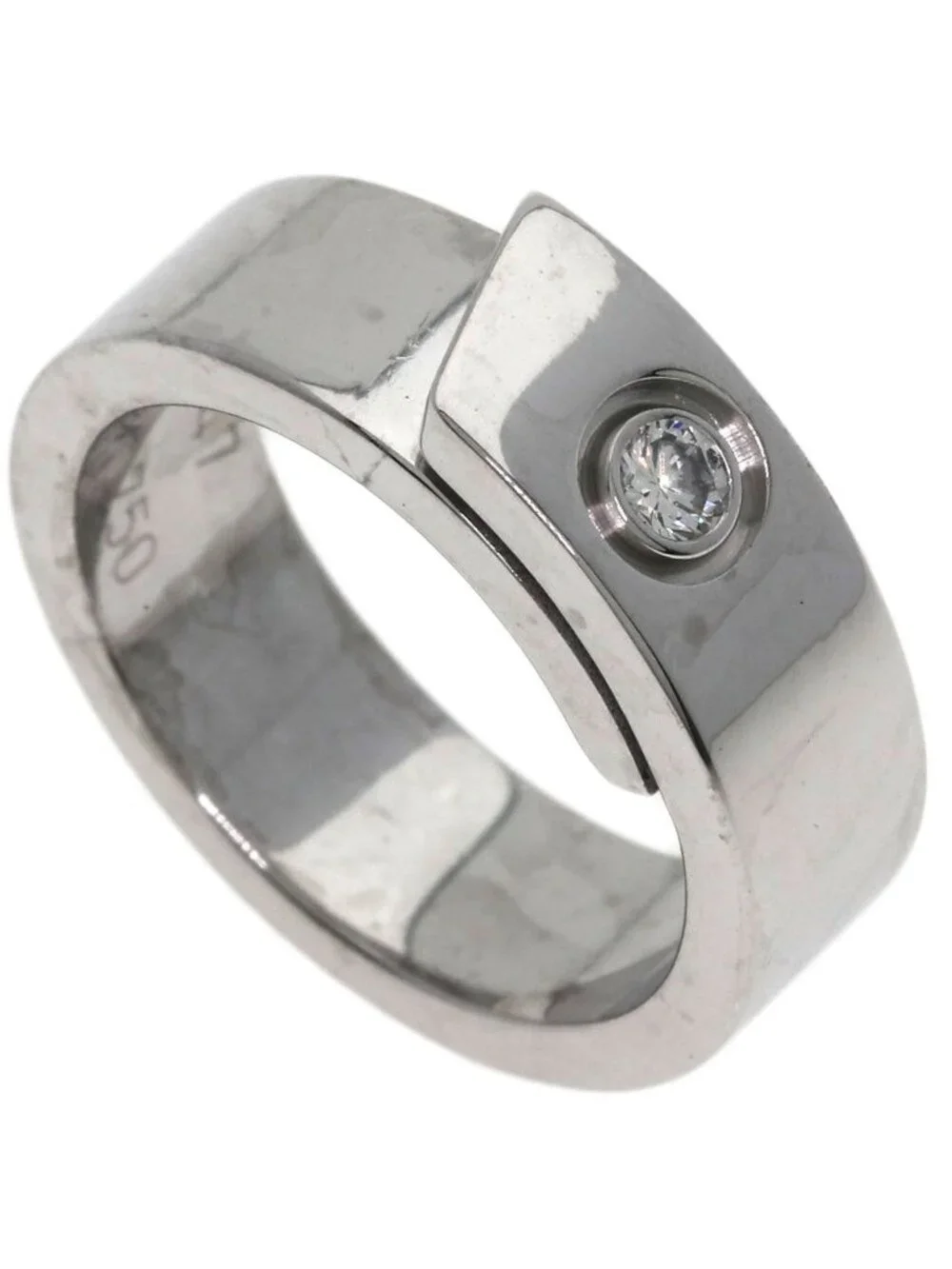 Cartier Anniversary Diamond 47 Ring 18k White Gold